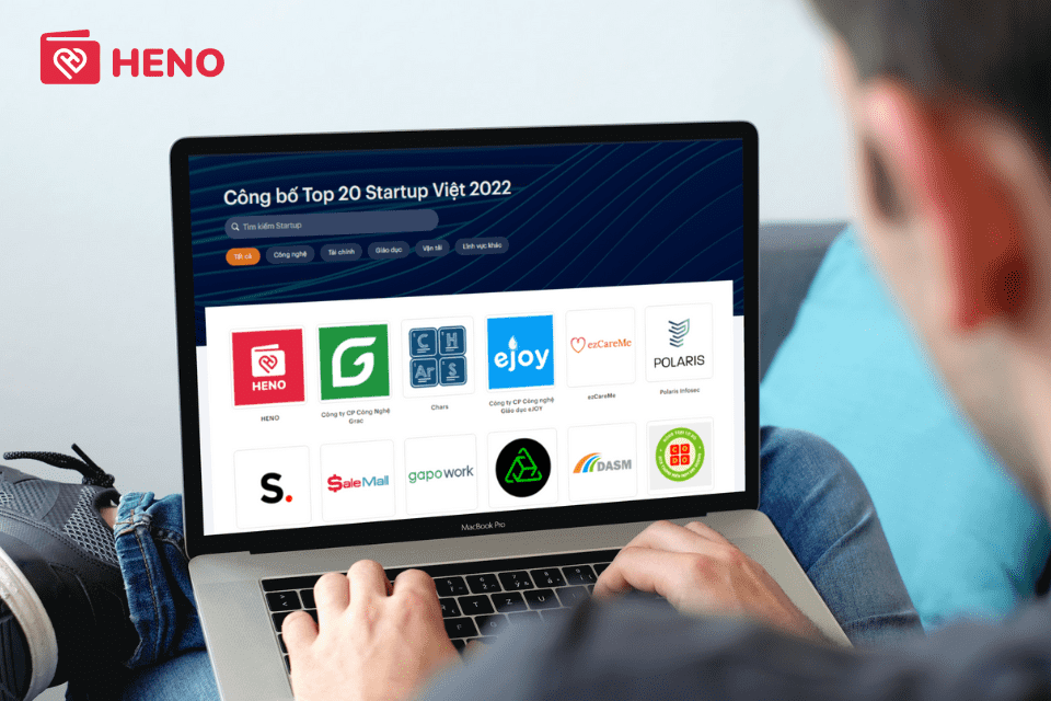 HENO xuất sắc lọt top 20 Startup Việt 2022 do VnExpress tổ chức